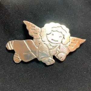 925 Silver Angel Pin